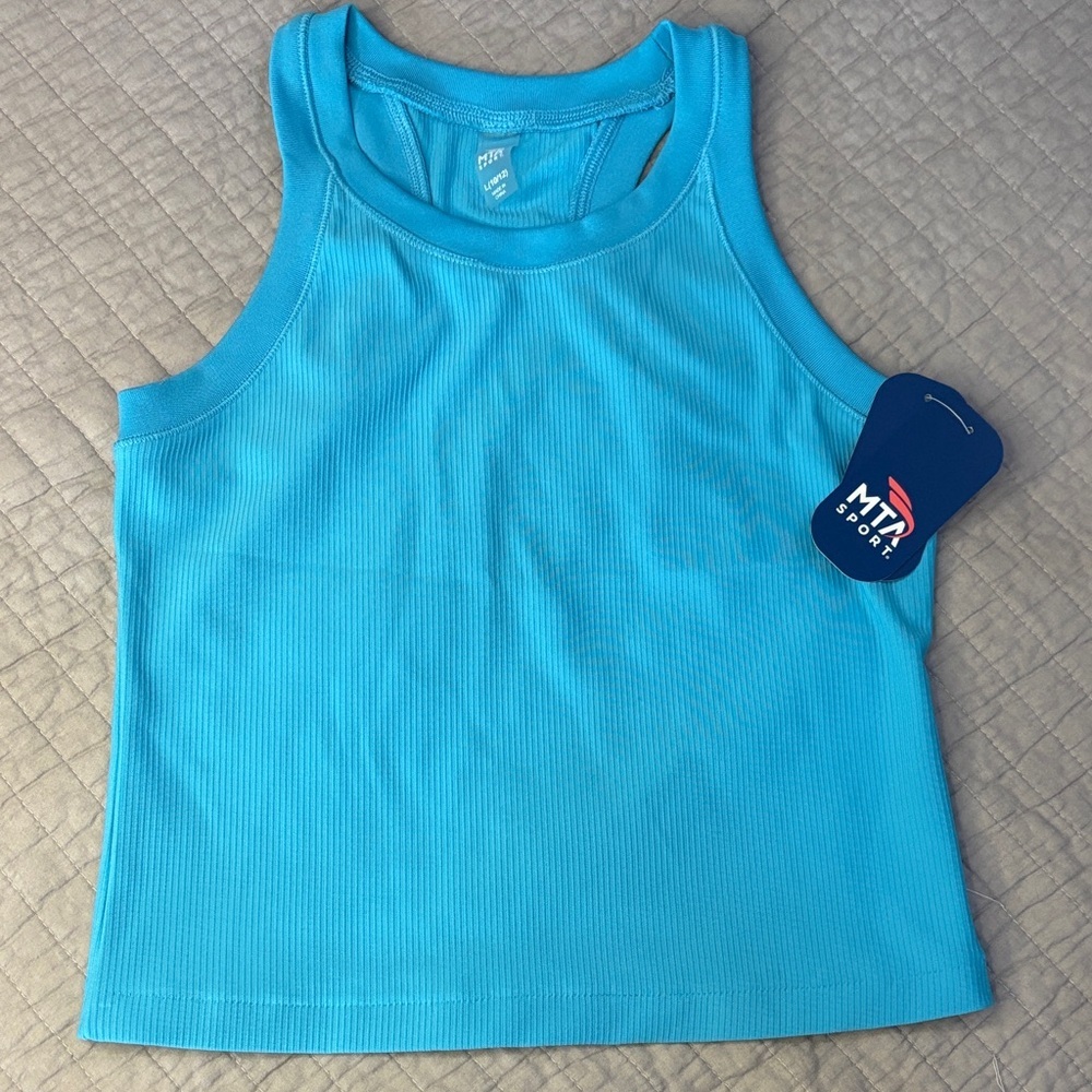 MTA Sport Girls' Ribbed Racerback Tank Top - NWT 10/12